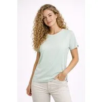 Skratta T-Shirt Rundhals-Shirt T-Shirt mit aus 100% Modal Damen Freizeit Outdoorshirt