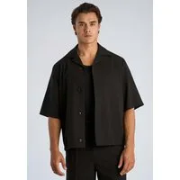 LINDBERGH Blusenjacke Halbarm, mit Knopfleiste und Viskose