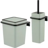 bremermann Badaccessoire-Set 2tlg. Bad-Set SAVONA Softtouch inkl. Wandhalterung, 2 tlg.