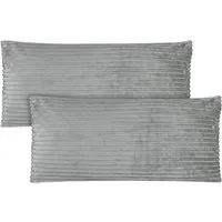 Aspero Kissenbezüge 2 Kissenbezüge aus Streifen-Flanell 40x80 cm, Kopfkissen aus hautsympathischem Material
