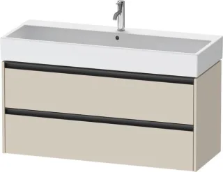 Duravit Ketho.2 Waschtischunterbau wandhängend Taupe Supermatt 1184x460x549 mm - K25279083830000 K25279083830000