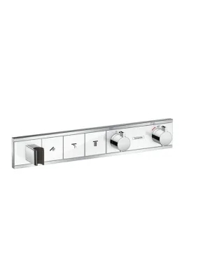Hansgrohe Thermostat Unterputz RainSelect Fertigset 3 Verbraucher weiss/chrom, 15356400 15356400