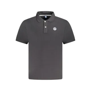 North Sails Schwarzes Baumwoll-Herren-Polo-Shirt