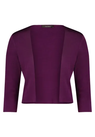 Vera Mont - Strickbolero real purple - Gr. - XXL