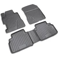LEMENT Auto-Fußmatten passend für HONDA Civic 4D 2006-2011, für HONDA Civic 4D PkW, Passgenaue