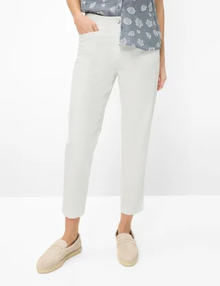 Brax Damen Chino Style MARA S OFFWHITE, cremeweiß, Gr. 52