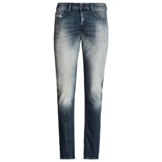 Diesel Sleenker Stone Washed Blue Denim-Jeans