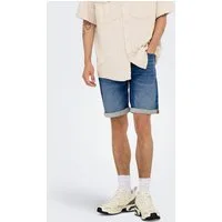 ONLY & SONS Jeansshorts ONSPLY JOG MBD 0024 ANA DNM SHORTS NOOS Baumwollmischung, regular fit