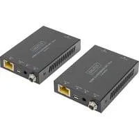 HDMI Extender Set 4K/60Hz, 70 Meter, HDMI Verlängerung schwarz, Sendeeinheit + Empfängereinheit
