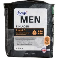 facelle Inkontinenz-Einlage MEN Level 3, 6, 8-St., Saugstärke 6
