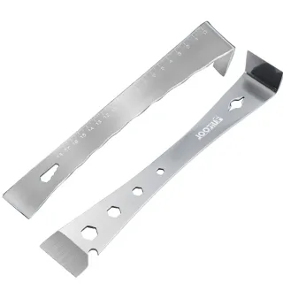 Stainless Steel Prybar Scraper Ultra Sharp Scraper Removes Residue From Steel Aluminum with Wrench Function and Metric S