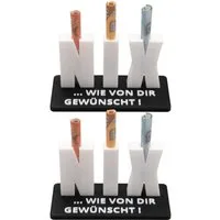 TSB Werk Geschenkbox 2x Geldgeschenk NIX Nichts Geschenk Geburtstag, Geschenkidee, Geldscheingeschenk