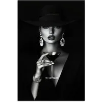 MuchoWow Poster Frau - Cocktail - Schick, (1 St), Poster ohne Rahmen, Wandbild, Wandposter, 20x30 cm