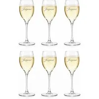 Freixenet Sektglas Sektgläser 6er Set – elegante, hochwertige Gläser für Sekt & Prosecco, 6-tlg., Ideal auch als Geschenk oder für stilvolle Tischpräsentationen.