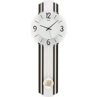 AMS Pendelwanduhr W7230 (Made in Germany,Quarzuhr,Holzgehäuse,Esszimmer,Wohnzimmer)