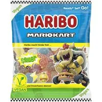 HARIBO Süßigkeit, Haribo Mariokart sauer vegan Fruchtgummi Packung 160g