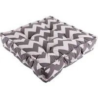 GO-DE Hussen-Set GO-DE Bodenkissen 60 cm x 60 cm x 12 cm Zickzack, OEKO-TEX® Standard 100 Zertifikatsnummer