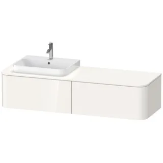 Duravit Happy D.2 Plus Konsolenwaschtischunterbau wandhängend Weiß Hochglanz 1600x550x354 mm - HP494 HP4944L22220010