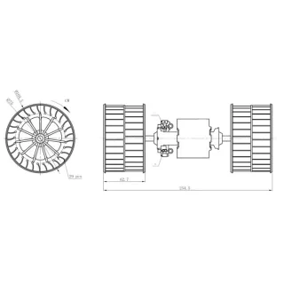 NRF Innenraumgebl?se BMW Z3 E36 34284
