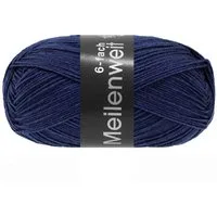 LANA GROSSA Meilenweit 6-fach 150g Unito Häkelwolle, 390 m