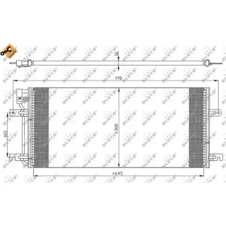 NRF Klimakondensator VW Transporter T4 35316