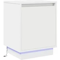 vidaXL Nachttisch Nachttisch Weiß 39 x 34,5 x 50 cm Holzwerkstoff (1-St)