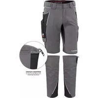 Qualitex Workwear Arbeitsshorts TOP-BUNDLE Shorts IRON + Beinverlängerung - Lyocell, Cordura & Stretch (2-tlg) modern kurze Arbeitshose - 13 Taschen - Strapazierfähig - Atmungsaktiv