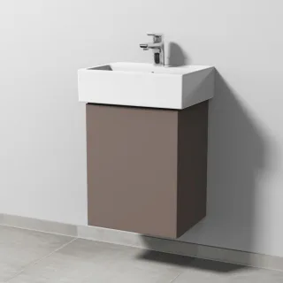 Sanipa 3way Waschtischunterbau zu Duravit Vero Air Waschtisch mit 1 Tür, Taupe-Matt SP4291T
