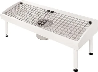 KWC Aquarotter Stiefelreinigungsanlage, SIRIUS, MIRANIT, 1400x500x510 mm, 2 Plätze, 2000102728 2000102728