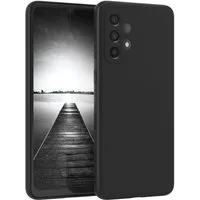 EAZY CASE Handyhülle für Samsung Galaxy A33 5G Hülle Silikon 6,4 Zoll, Silikon Schutzhülle mit Kameraschutz kratzfest Back Cover Etui Schwarz