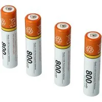 vhbw Akku für Festnetztelefon (800 mAh, 1,2 V, NiMH) Akku Akku NiMH 800 mAh (1,2 V, 4 St), Leistungsfähige Austausch-Akkus für Telefon, Festnetz oder schnurloses