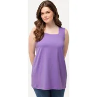 Ulla Popken Longshirt Longtop Classic Fit Carré-Ausschnitt ärmellos