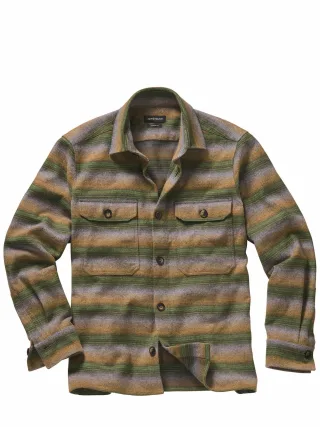 Mey & Edlich Herren Flanell-Overshirt Grün 100 % Baumwolle