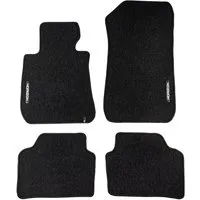 OMAC Auto-Fußmatten Velours für BMW 3er E90 E91 2004-2012 Autoteppich Schwarz 4 teile