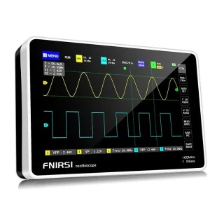 FNIRSI 1013D 7-inch Digital 2 Channels Tablet Oscilloscope 100M Bandwidth 1GS/s Sampling Rate 800x480 Resolution Capacit