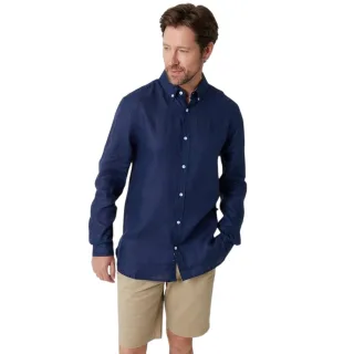 Saltwell Langärmeliges formelles Herren Oxford Hemd (Marine)