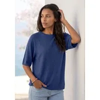 Vivance by Lascana Kurzarmshirt mit sommerlichem Lochstrickmuster aus luftigem Viskose-Strick