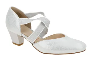 ara 12-33439 04 TOULOUSE Damen Riemchenpumps Grau-Weiss Leicht und Elegante