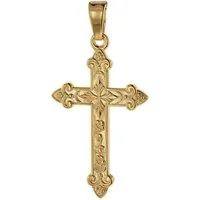 trendor Kreuzanhänger 75104, Kreuz-Anhänger Gold 750 (18 Karat) 32 x 16 mm
