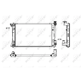 NRF K?hler f?r Antriebsbatterie Toyota Avensis T25 2,4