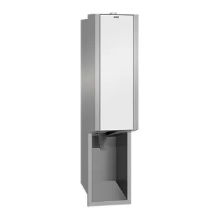 KWC Aquarotter Schaumseifenspender, EXOS, Edelstahl, UP, 124x500x120 mm, Front ESG weiß, 2030034666 2030034666