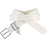 Calvin Klein Ledergürtel MONOGRAM CHARM KEEPER BELT 25MM Regular fit mit Anhänger