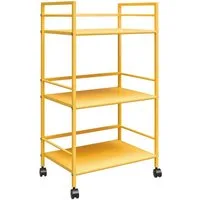 loft24 Rollwagen Cache, aus Metall mit 3 Fächer, Breite 43 cm