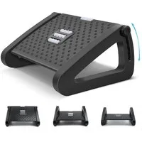 AKKEE Fußhocker Höhenverstellbar, mit Massageoberfläche, Fußstütze, Ergonomisches Design