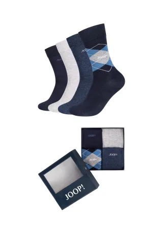 JOOP Socken "premium essentials" 4 Paar, 4 Paar tlg. mit elastischem Bund