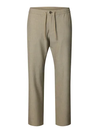 selected men - SLM196-STRAIGHT ROBERT STRING PANT NOOS Sand - Gr. - XL