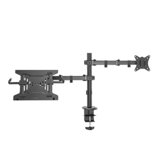 LOGILINK Monitorhalterung BP0175 2fach 17-32-Monitore, 10-15,6 Noteb./Tablets