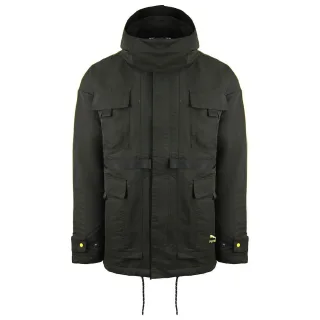 Puma x Central Saint Martins mit mittlerer Länge schwarzer Kapuze -Herrenjacke 598583 01