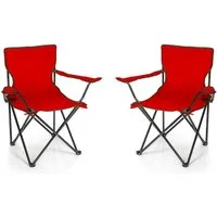 BigDean Campingstuhl 2x Faltstuhl Campingstuhl Anglerstuhl Getränkehalter Klappstuhl (Set, 2 St), Flexibel, Praktisch, Robust, Leicht, Tragbar