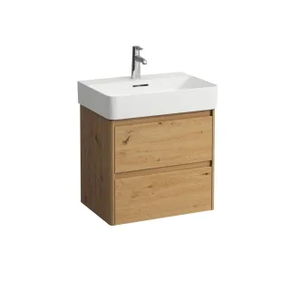 LAUFEN Waschtischunterschrank BASE 2.0 400x572x515 2 Schubl m. Griffmulde f.WT H810283 wildeiche, H4 H4113721082671